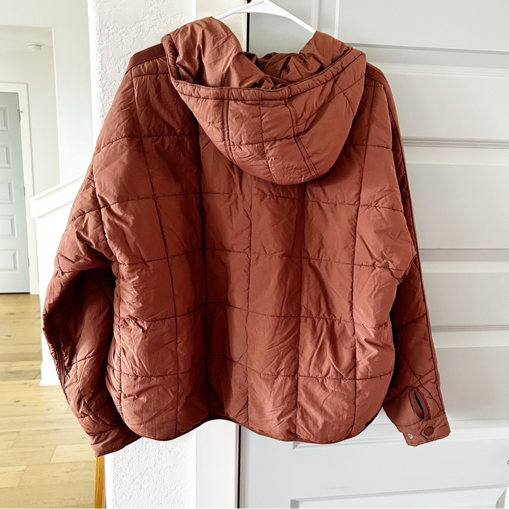 New Free People Pippa Packable Pullover Peaks Brown - Picture 4 of 4